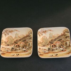 Lancaster LTD Ceramic Trays with Rustic Scene